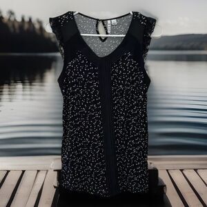Super Cute‎ Sweet Kawaii Women’s Elle tank top Fluffy W Lace  - size s